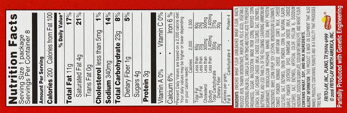 slide 4 of 6, Munchies Sandwich Crackers Nacho Cheese 1.38 Oz 8 Count, 11.04 oz