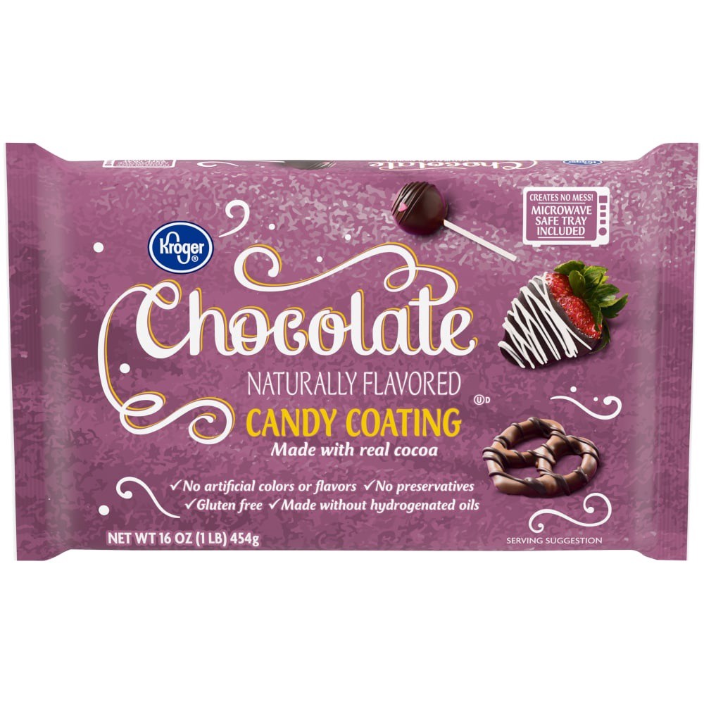 slide 3 of 3, Kroger Chocolate Candy Coating, 16 oz