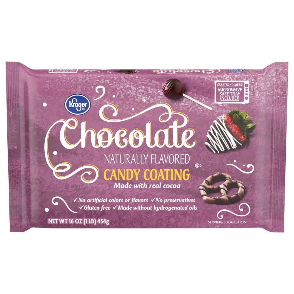 slide 1 of 3, Kroger Chocolate Candy Coating, 16 oz