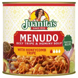 Juanita's Menudo with Honeycomb Tripe, Canned Menudo, 25 Ounce