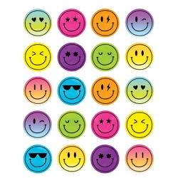 Teacher Created Resources Brights 4Ever Smiley Faces Stickers, 120 Count