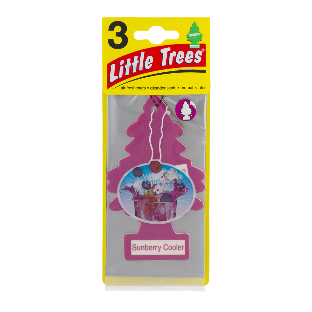 slide 1 of 1, Little Trees Sunberry Cooler Air Freshners, 3 ct