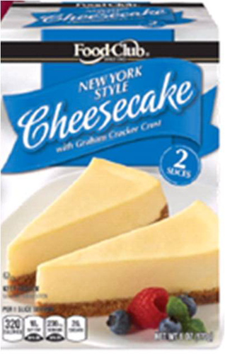 slide 1 of 1, Food Club New York Style Cheesecake, 6 oz