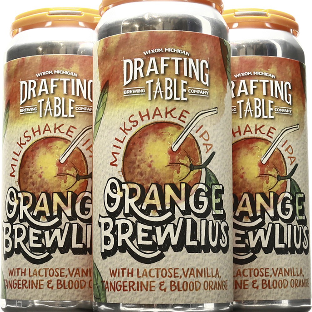 slide 1 of 1, Drafting Table Orange Brewlius 16Oz 4Pac, 4 ct; 16 oz