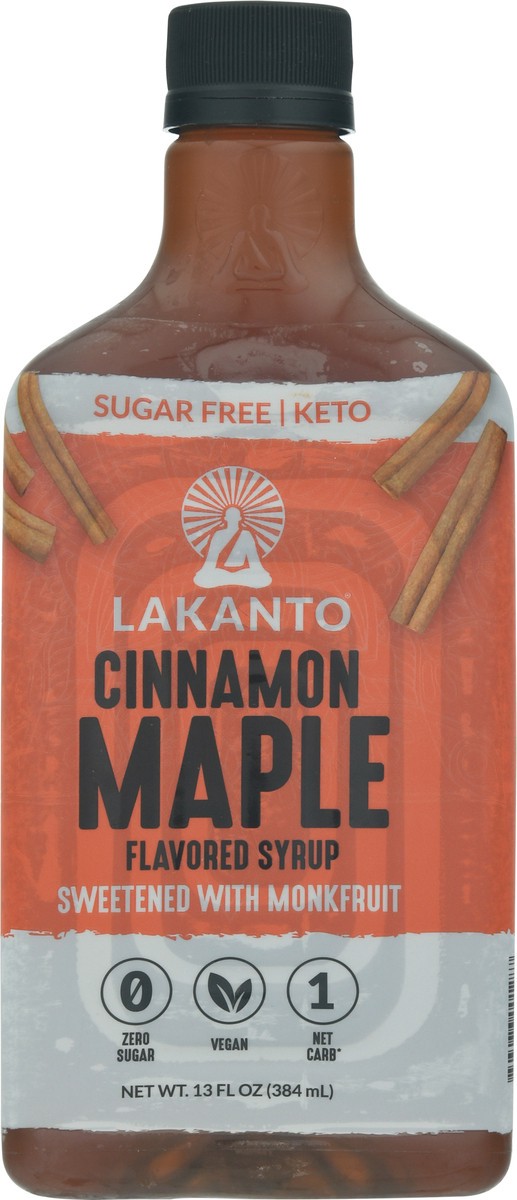 slide 13 of 14, Lakanto Cinnamon Maple Flavored Syrup 13 fl oz, 13 fl oz