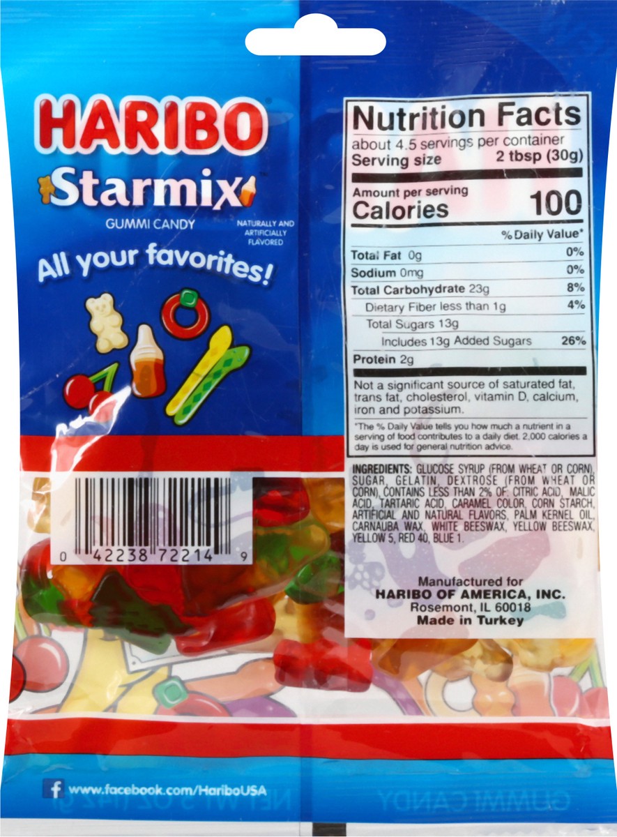 slide 10 of 12, Haribo Starmix Gummi Candy 5 oz, 5 oz