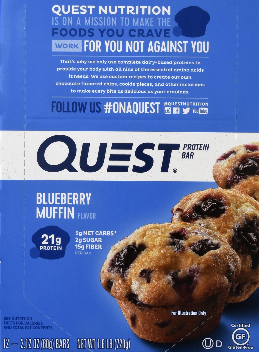 slide 1 of 9, Quest Protein Bar, 12 ct