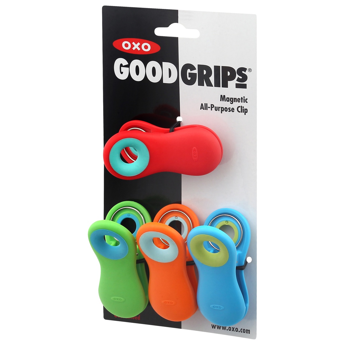 slide 3 of 8, OXO Good Grips Magnetic All-Purpose Clip Set, 4 ct