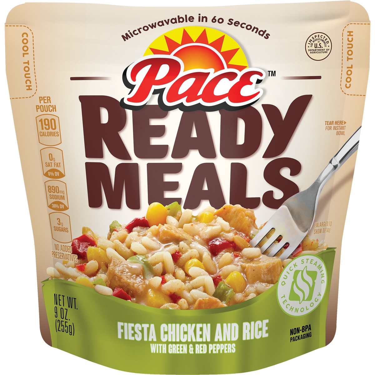 slide 1 of 1, Pace Fiesta Chicken and Rice Ready Meals, 9 oz