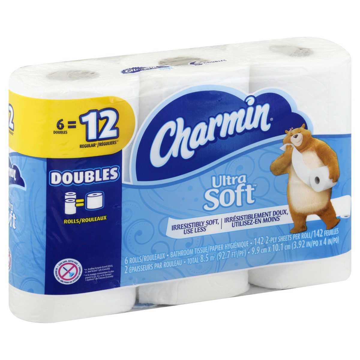 slide 1 of 5, Charmin Bathroom Tissue 6 ea, 6 ct