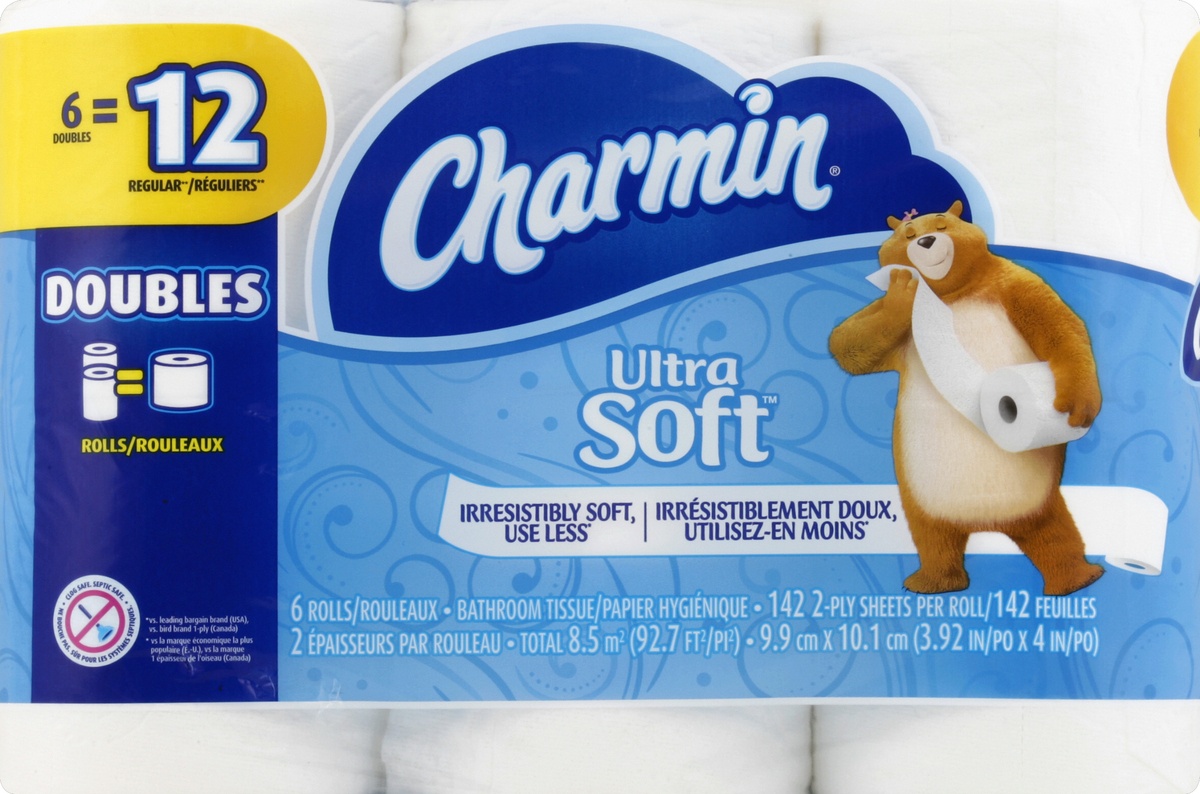 slide 4 of 5, Charmin Bathroom Tissue 6 ea, 6 ct