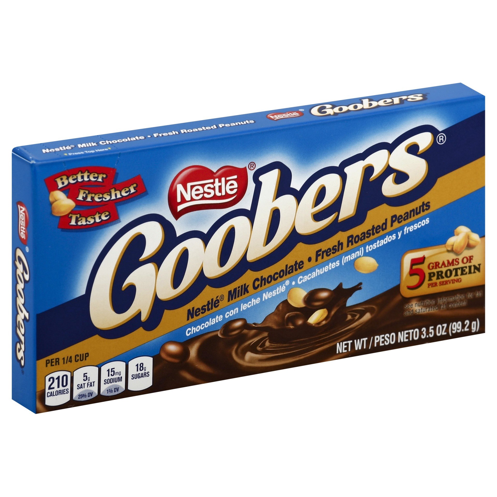 slide 1 of 6, Goobers Milk Chocolate Covered Peanuts, 3.5 oz