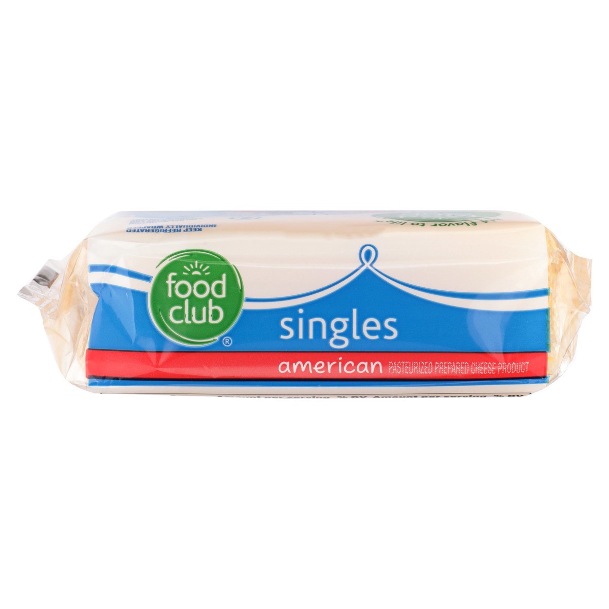 slide 5 of 9, Food Club American Pasteurized Prepared Cheese Product Singles, 8 oz