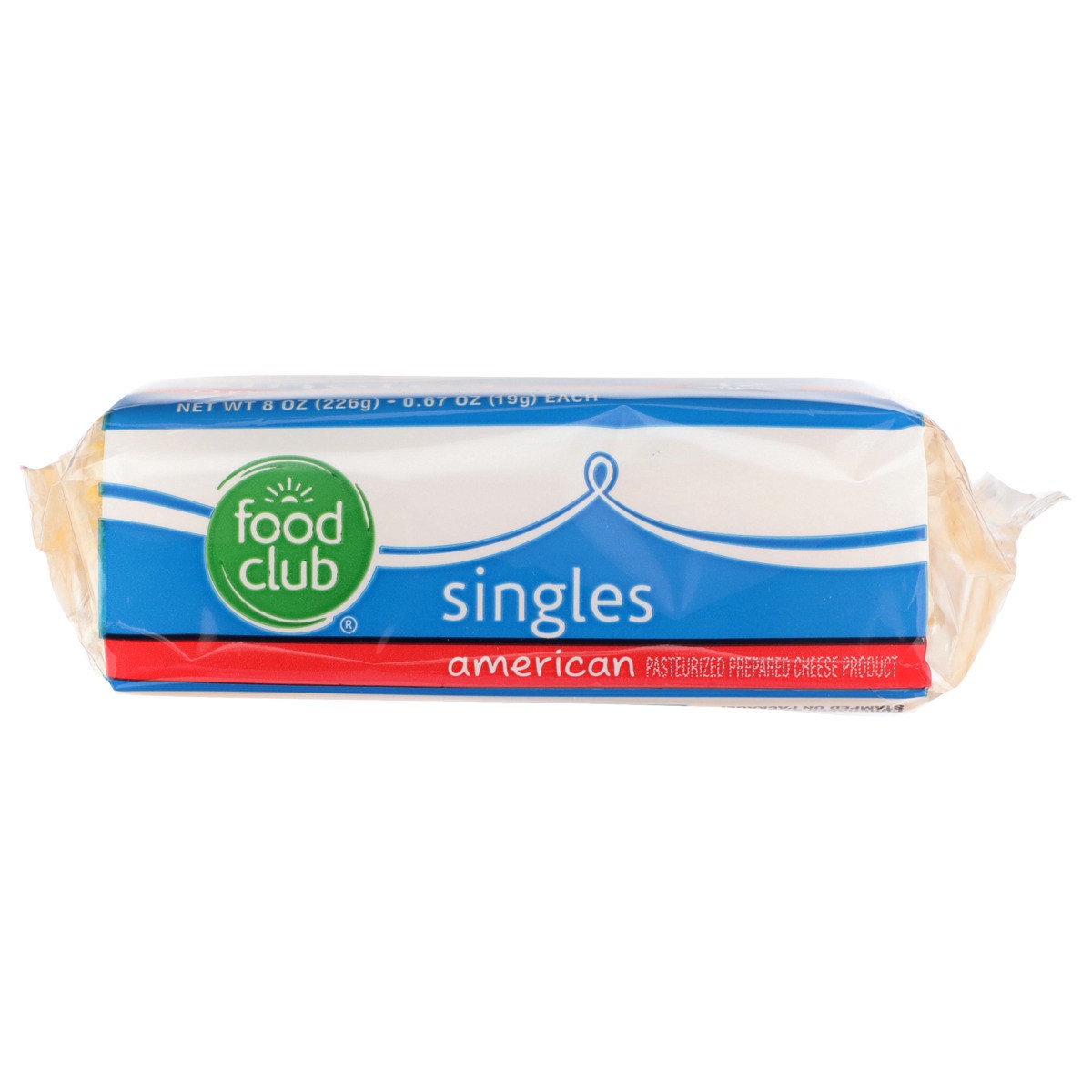 slide 7 of 9, Food Club American Pasteurized Prepared Cheese Product Singles, 8 oz