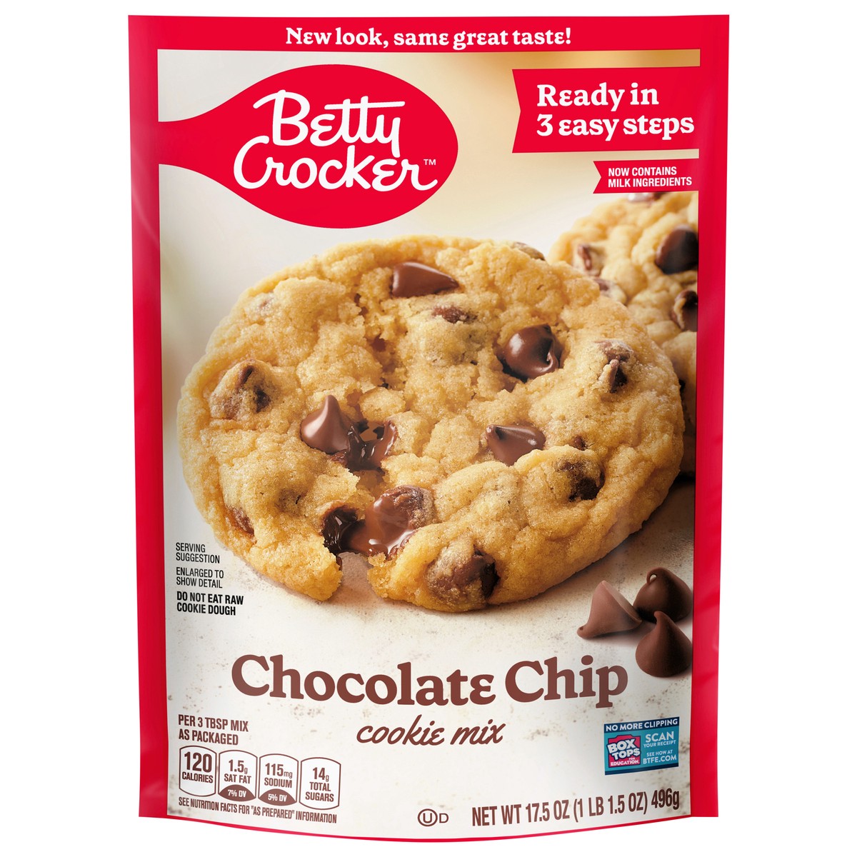 slide 1 of 147, Betty Crocker Ready to Bake Chocolate Chip Cookie Mix, 17.5 oz, 17.5 oz