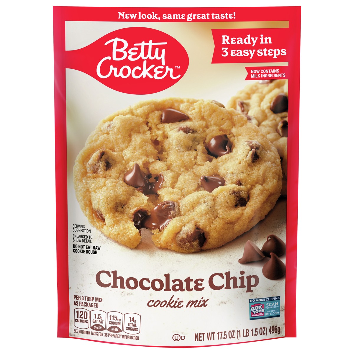 slide 1 of 147, Betty Crocker Chocolate Chip Cookies, Cookie Baking Mix, 17.5 oz, 17.5 oz