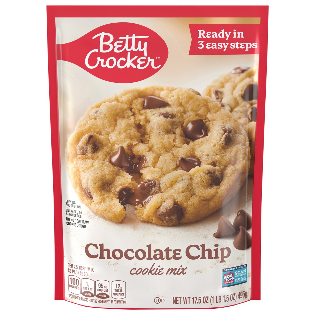 slide 1 of 147, Betty Crocker Chocolate Chip Cookies, Cookie Baking Mix, 17.5 oz, 17.5 oz