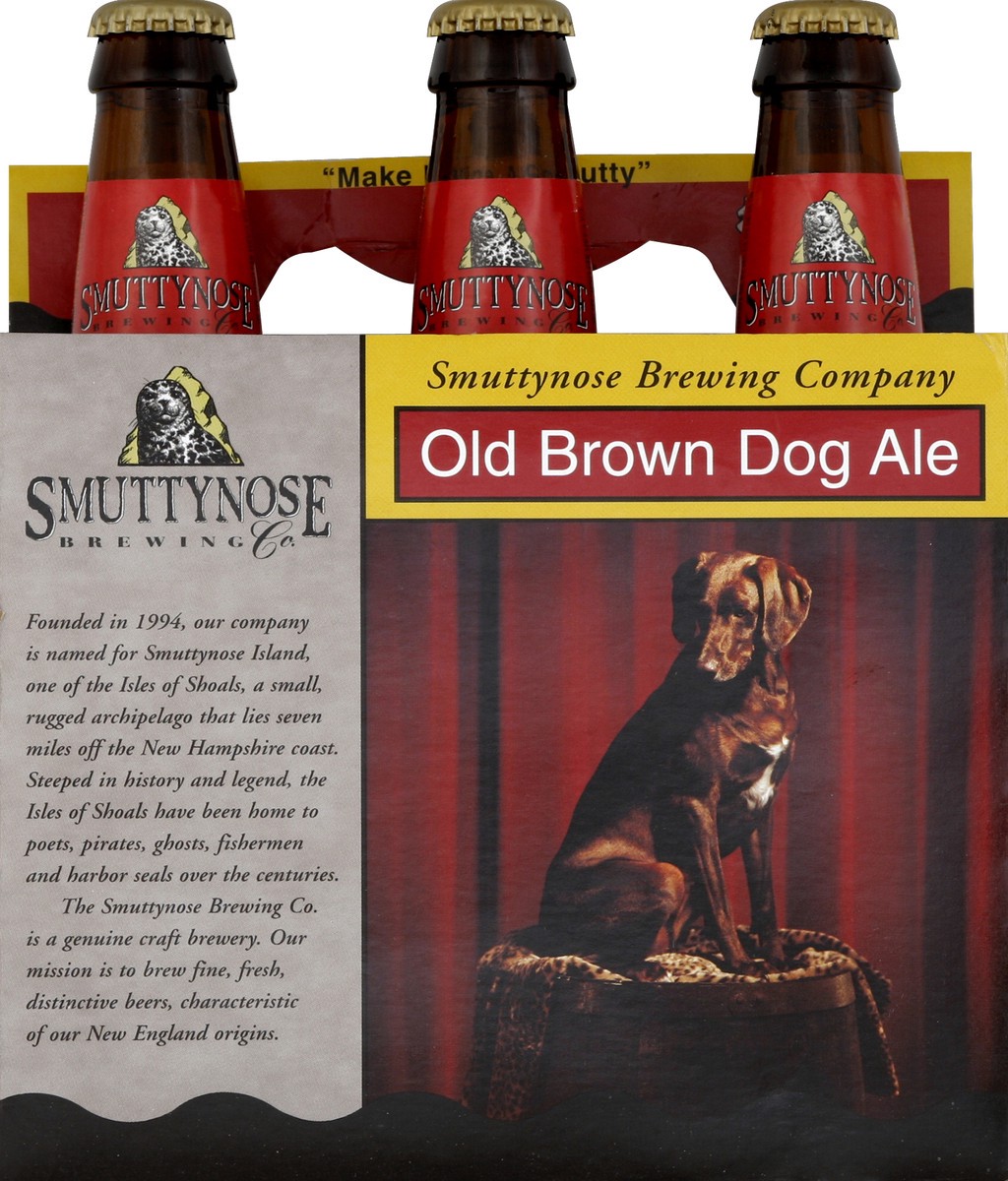 slide 4 of 4, Smuttynose Old Brown Dog Ale Bottles, 6 ct; 12 oz