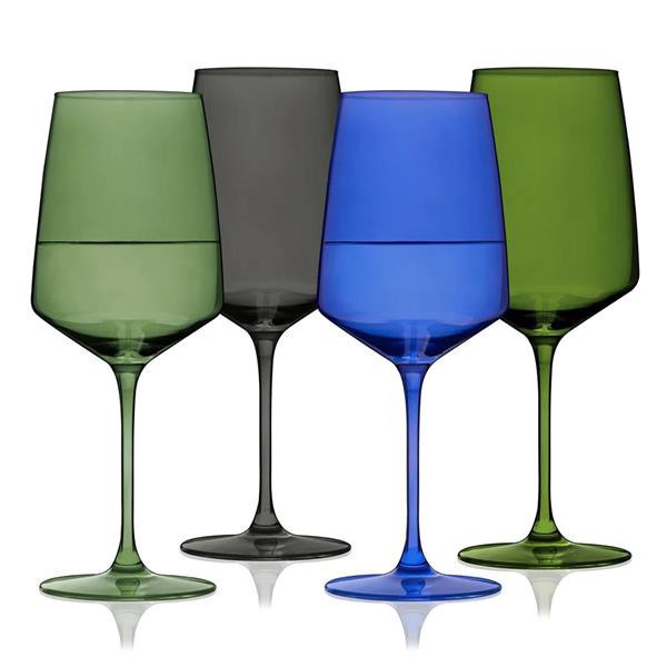 slide 1 of 1, Viski Seaside Crystal Wine Glass 4Ct, 1 ct