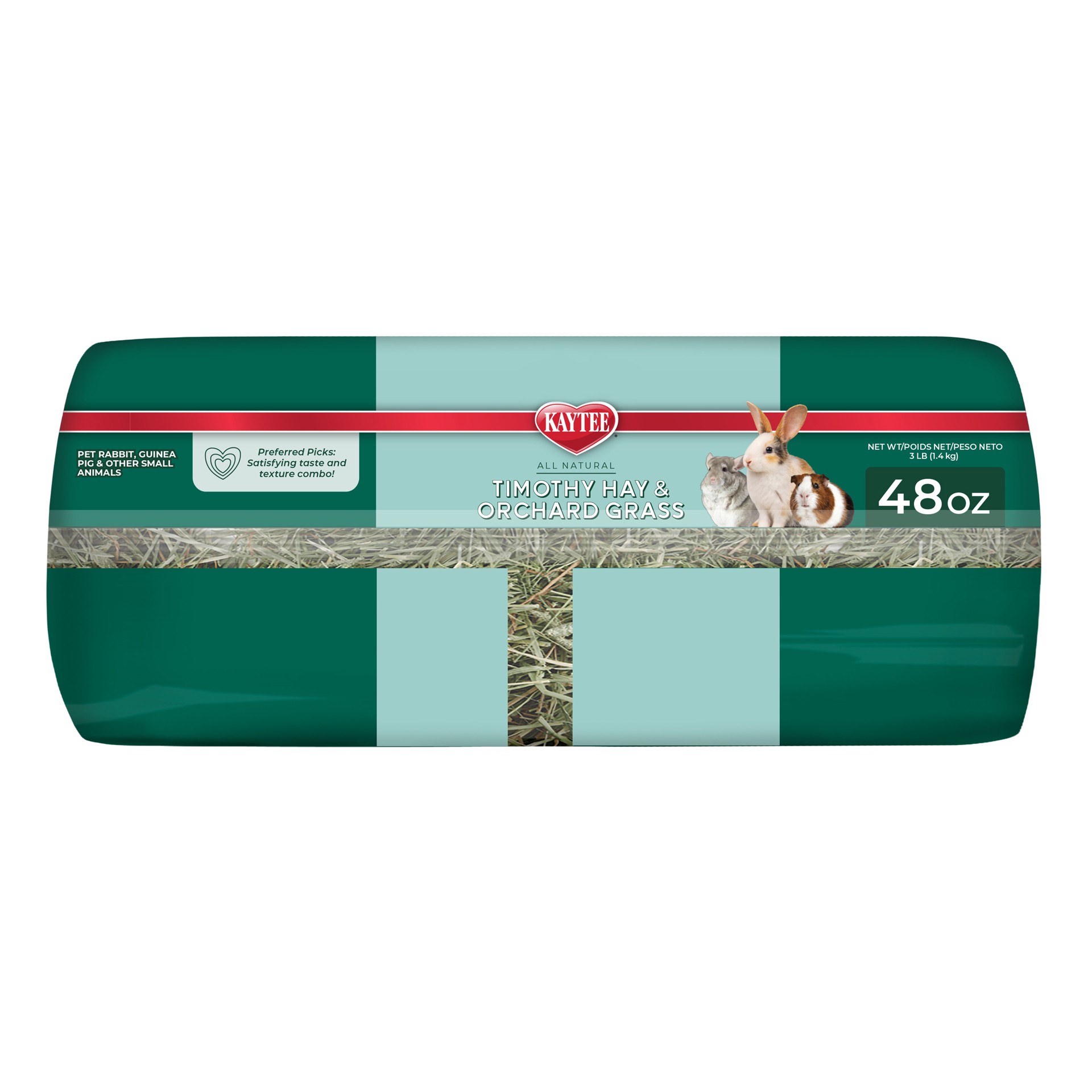 slide 8 of 8, Kaytee Timothy Hay & Orchard Grass 48 oz, 1 ct