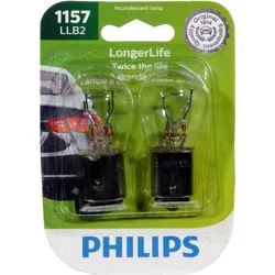 Philips LongerLife Miniature 1157 LLB2 Light Bulbs, 2 pk