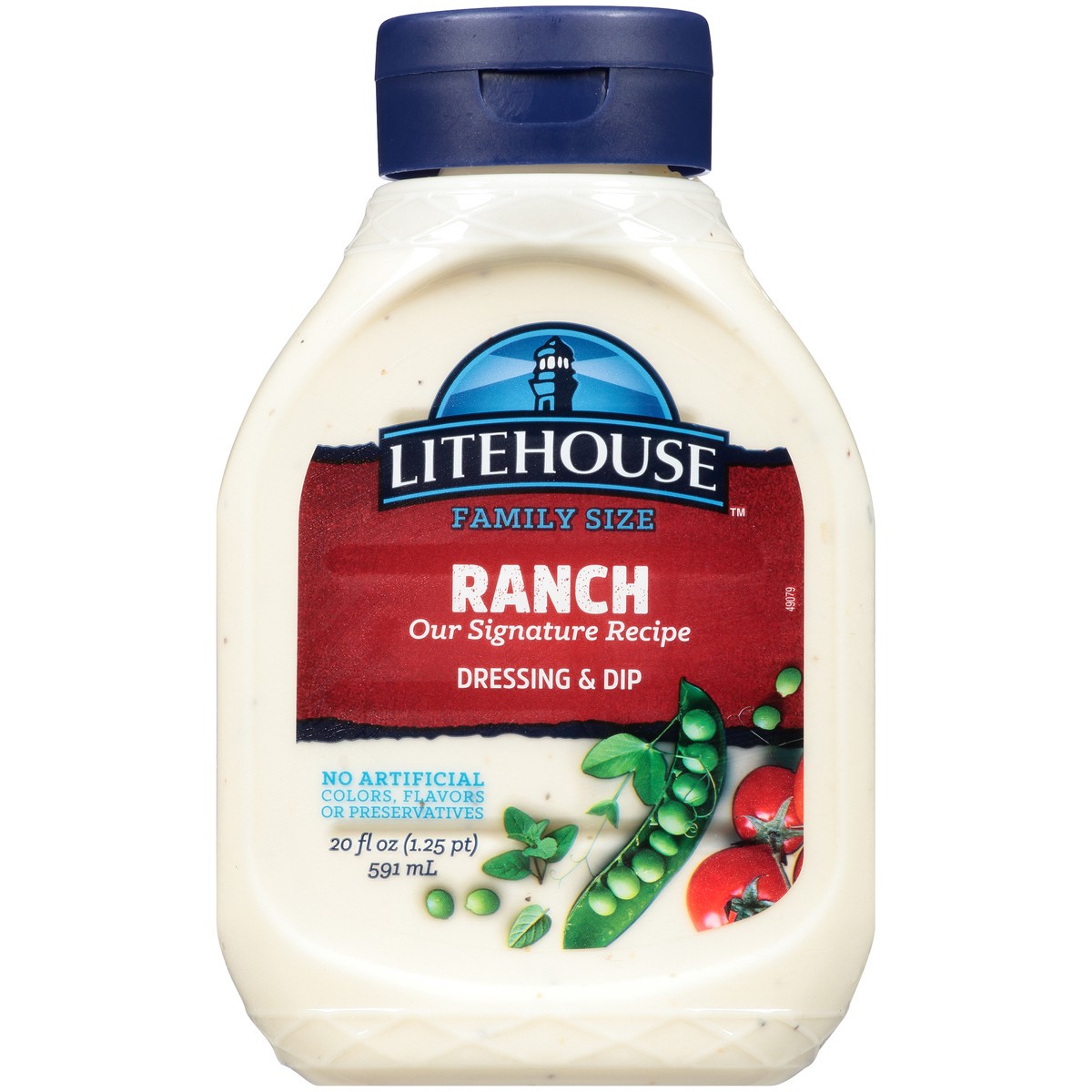 slide 4 of 9, Litehouse Family Size Ranch Dressing & Dip 20 fl. oz. Squeeze Bottle, 20 fl oz