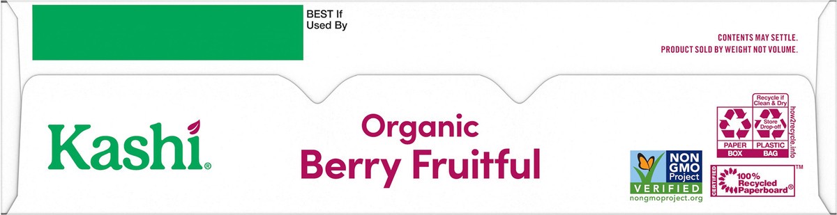 slide 8 of 8, Kashi Breakfast Cereal, Fiber Cereal, Family Breakfast, Berry Fruitful, 15.6oz Box, 1 Box, 15.6 oz