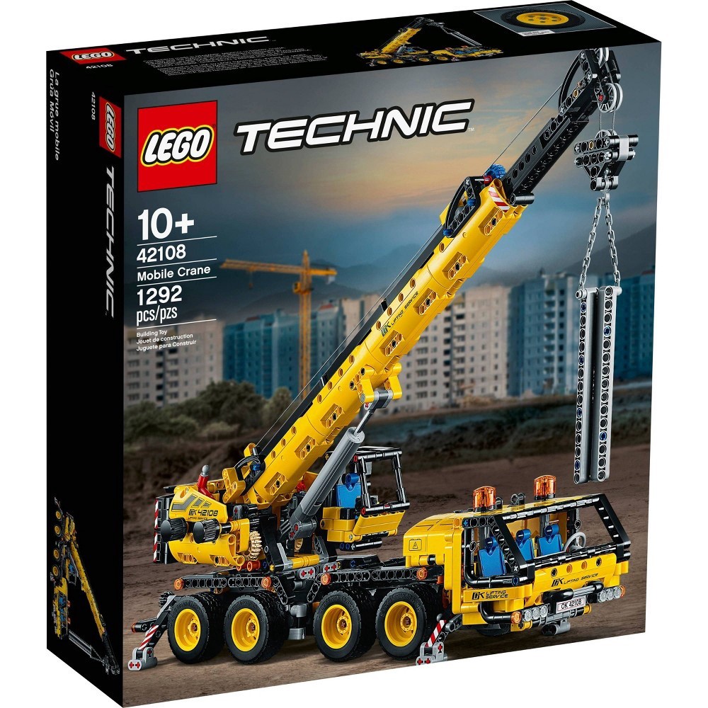 slide 4 of 6, LEGO Technic Mobile Crane 42108 Building Kit, 1 ct