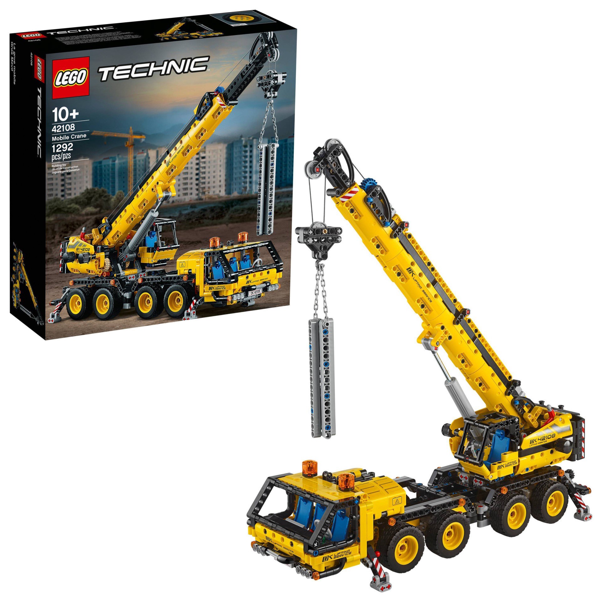 slide 1 of 6, LEGO Technic Mobile Crane 42108 Building Kit, 1 ct