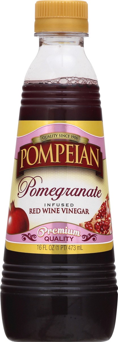 slide 2 of 12, Pompeian Infused Pomegranate Red Wine Vinegar 16 oz, 16 fl oz