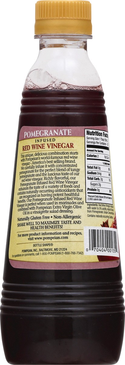 slide 5 of 12, Pompeian Infused Pomegranate Red Wine Vinegar 16 oz, 16 fl oz