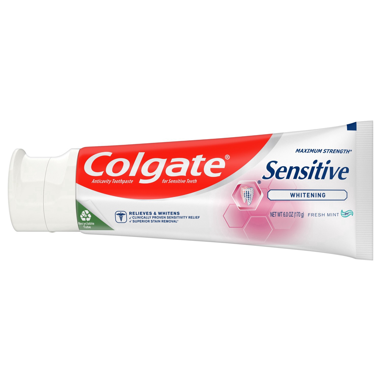 slide 20 of 79, Colgate Sensitive Maximum Strength Whitening Toothpaste, 6 oz