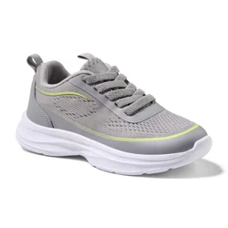 Vively Boys' Gallen Athletic Shoes, Grey/Lime, Size 2