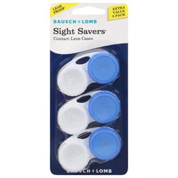 Bausch + Lomb Sight Savers Contact Lens Cases Extra Value 3-Pack