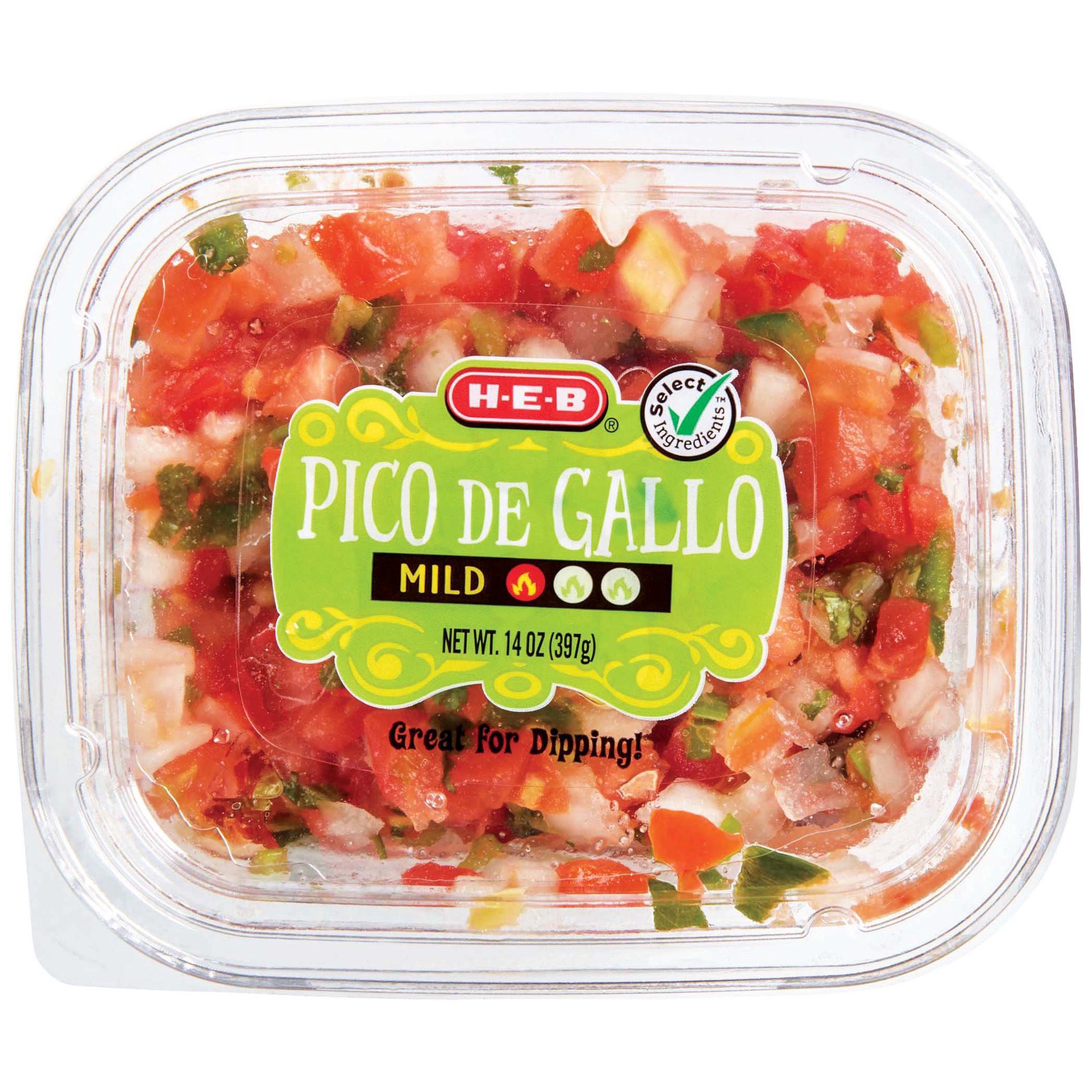 slide 1 of 1, H-E-B Select Ingredients Mild Pico de Gallo, 14 oz