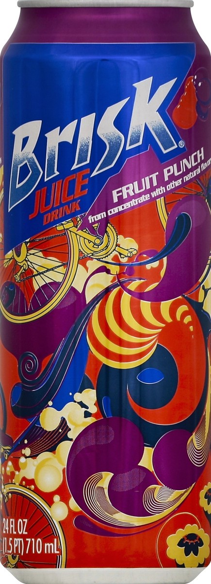 slide 2 of 4, Brisk Fruit Punch Juice Drink - 24 fl oz, 24 fl oz