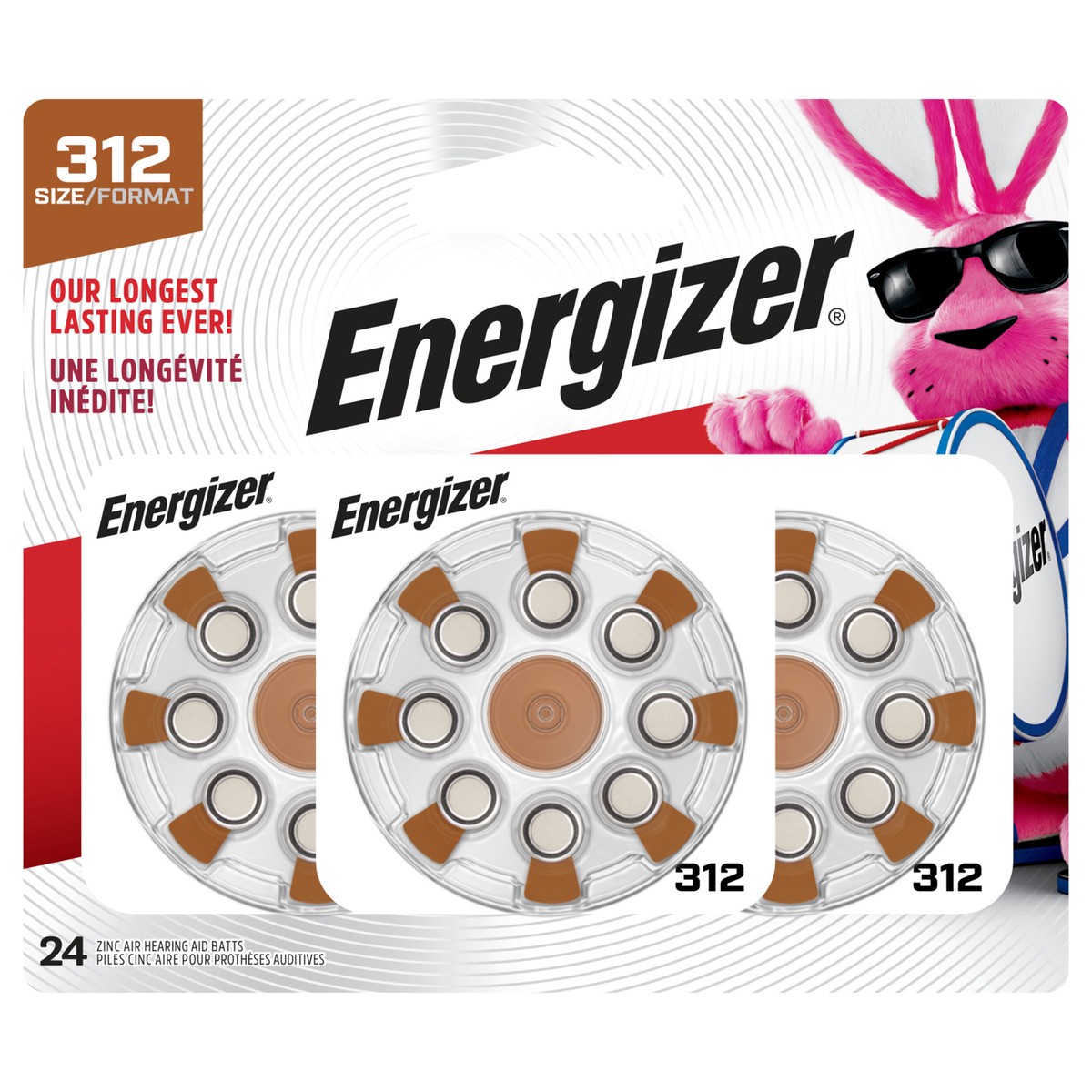 slide 1 of 2, Energizer EZ TURN & LOCK Size 312 24-Pack, 24 ct