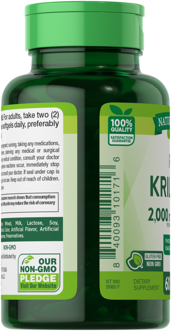 slide 8 of 10, Nature's Truth Softgels 1000 mg 100% Pure Red Krill Oil 60 Softgels 60 ea, 60 ct