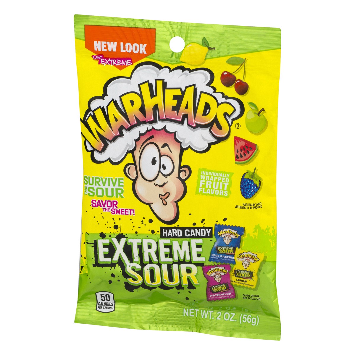 slide 2 of 8, Warheads Sour Impact Candy, 2 oz