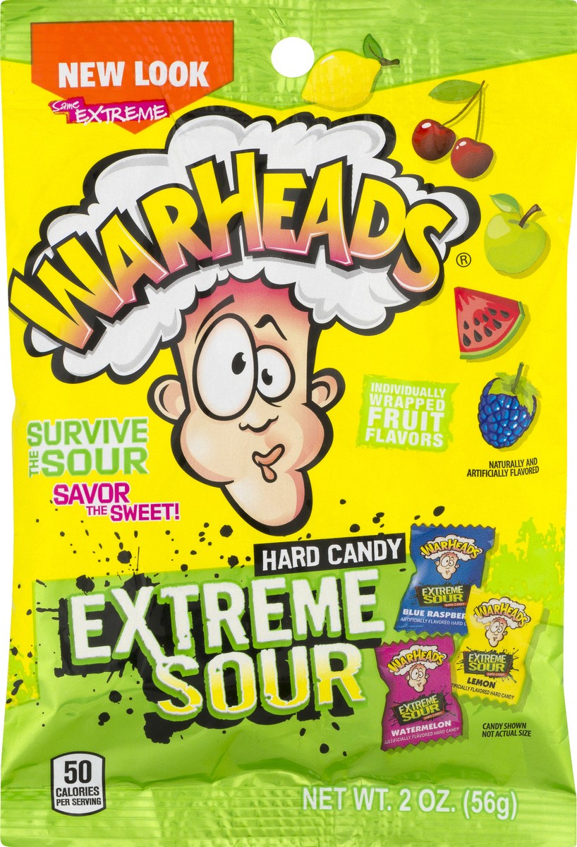 slide 4 of 8, Warheads Sour Impact Candy, 2 oz