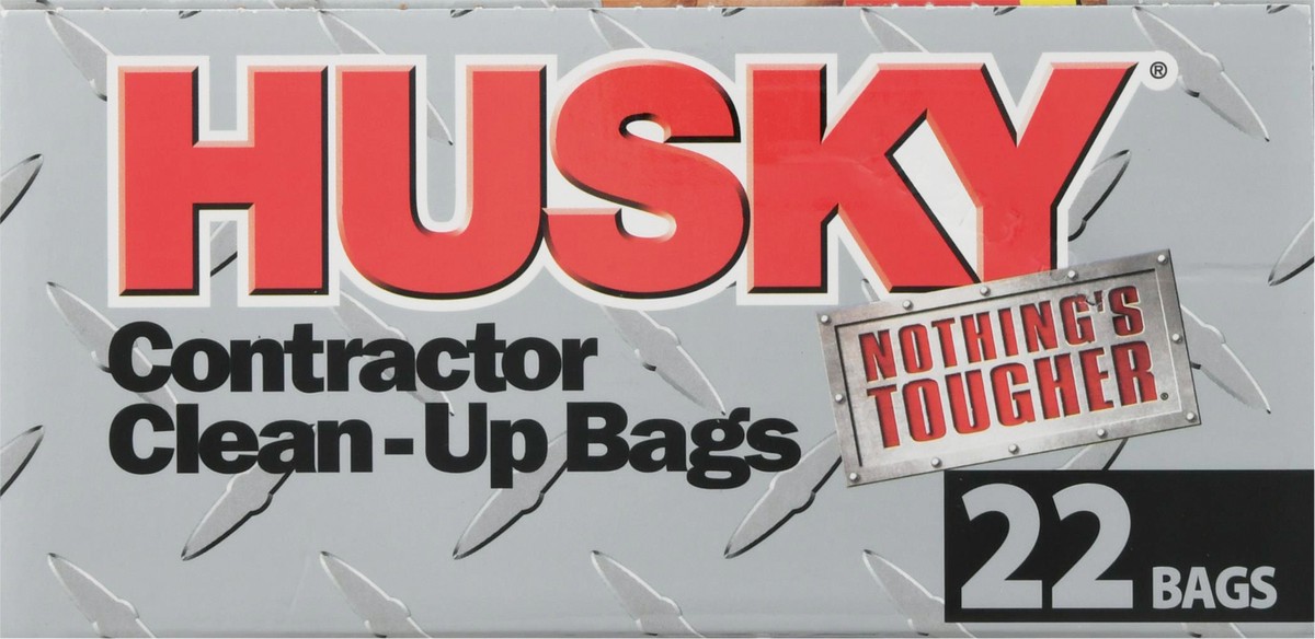 slide 7 of 12, HUSKY 42 Gallon True Tie Flaps Contractor Clean-Up Bags 22 ea, 22 ct
