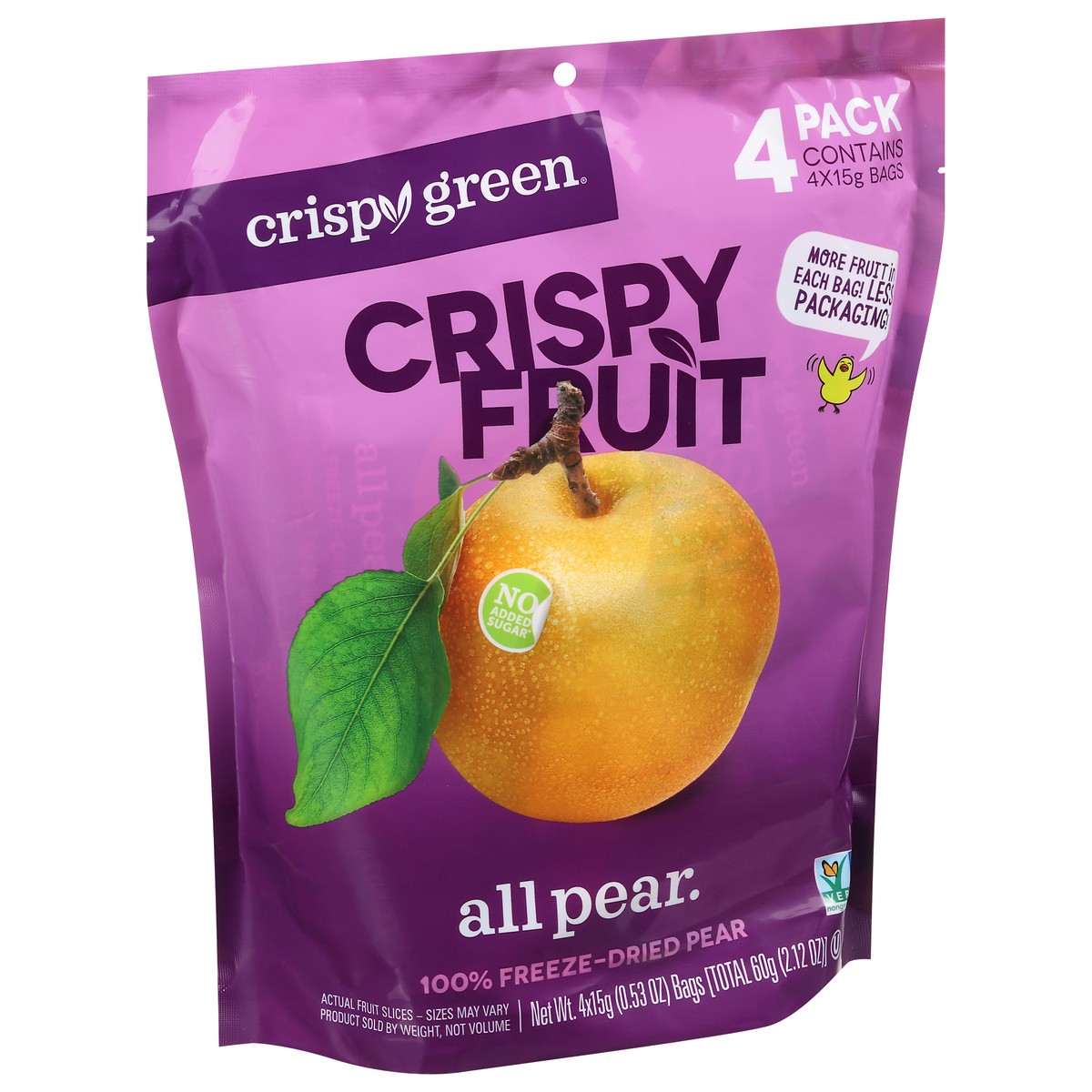 slide 6 of 9, Crispy Green 100% Freeze-dried Pear Slices, 1 ct