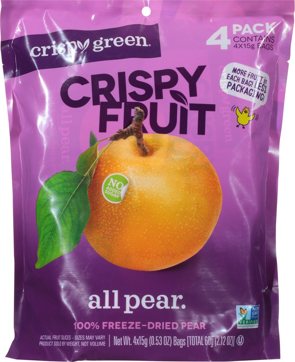 slide 9 of 9, Crispy Green 100% Freeze-dried Pear Slices, 1 ct