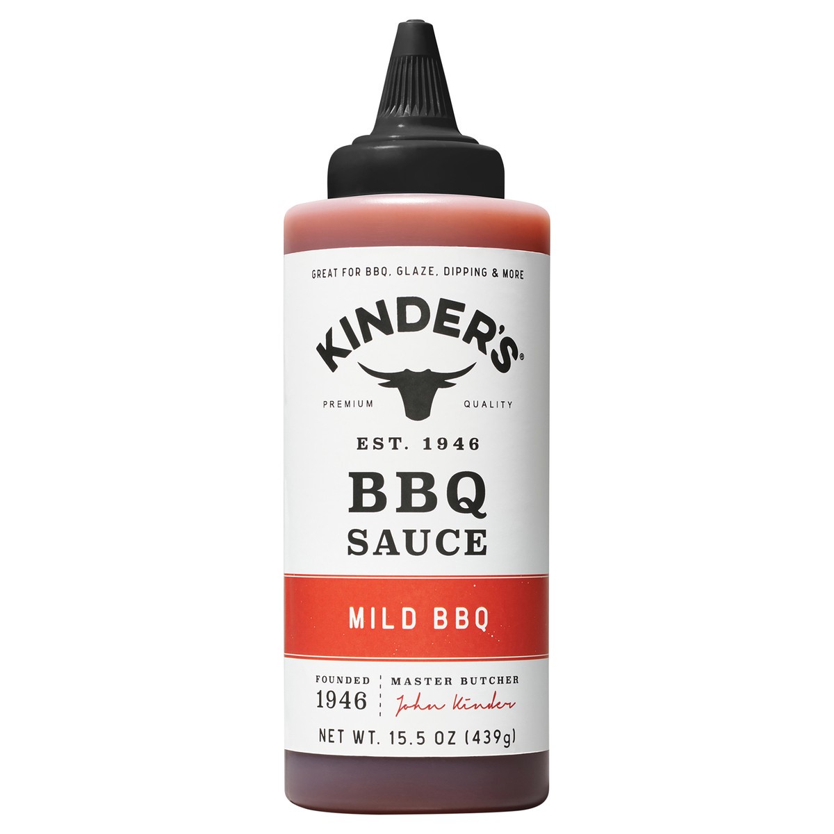 slide 1 of 6, Kinder's Mild Bbq Sauce, 15.5 fl oz