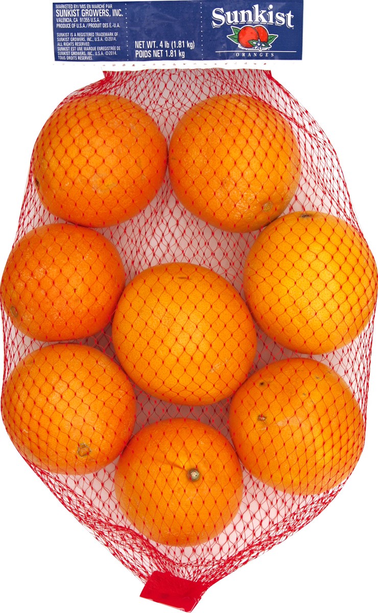 slide 2 of 6, Sunkist Oranges 4 lb, 4 lb