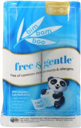 Bim Bam Boo Free & Gentle Mega Roll 2 Ply Bath Tissue 12 ea Wrapper
