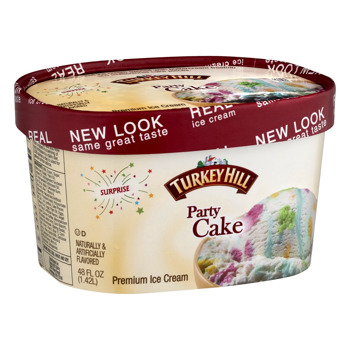slide 3 of 10, Turkey Hill Party Cake Original Recipe Premium Ice Cream, 48 fl oz