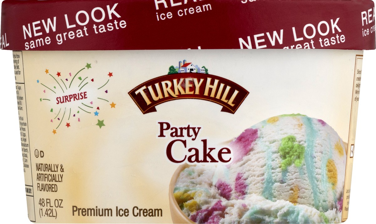 slide 10 of 10, Turkey Hill Party Cake Original Recipe Premium Ice Cream, 48 fl oz