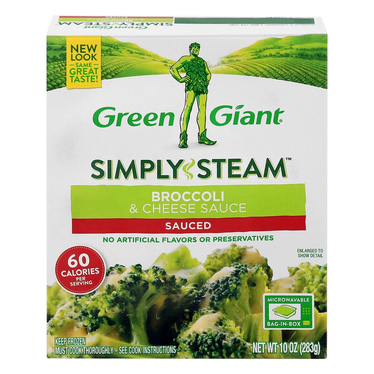 slide 1 of 1, Green Giant Simply Steam Sauced Broccoli & Cheese Sauce 10 oz, 10 oz