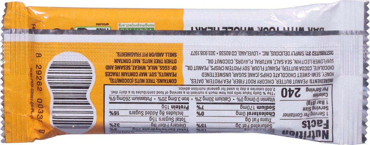 slide 8 of 9, Bobo's Peanut Butter Chocolate Chip Protein Bar 2.2 oz, 2.2 oz